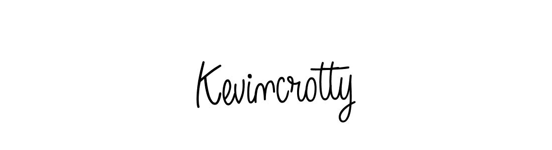 How to make Kevincrotty signature? Angelique-Rose-font-FFP is a professional autograph style. Create handwritten signature for Kevincrotty name. Kevincrotty signature style 5 images and pictures png