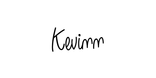 Make a beautiful signature design for name Kevinn. With this signature (Angelique-Rose-font-FFP) style, you can create a handwritten signature for free. Kevinn signature style 5 images and pictures png