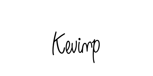 Make a beautiful signature design for name Kevinp. With this signature (Angelique-Rose-font-FFP) style, you can create a handwritten signature for free. Kevinp signature style 5 images and pictures png