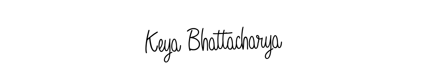 Use a signature maker to create a handwritten signature online. With this signature software, you can design (Angelique-Rose-font-FFP) your own signature for name Keya Bhattacharya. Keya Bhattacharya signature style 5 images and pictures png