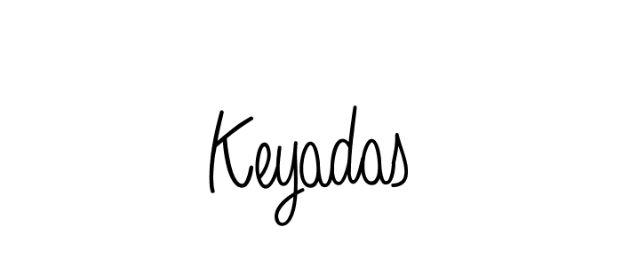 How to make Keyadas signature? Angelique-Rose-font-FFP is a professional autograph style. Create handwritten signature for Keyadas name. Keyadas signature style 5 images and pictures png