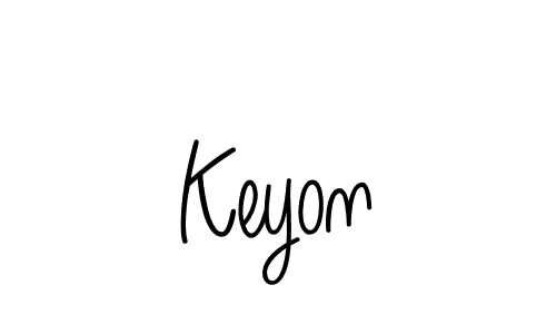 Keyon stylish signature style. Best Handwritten Sign (Angelique-Rose-font-FFP) for my name. Handwritten Signature Collection Ideas for my name Keyon. Keyon signature style 5 images and pictures png