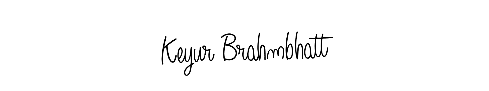 The best way (Angelique-Rose-font-FFP) to make a short signature is to pick only two or three words in your name. The name Keyur Brahmbhatt include a total of six letters. For converting this name. Keyur Brahmbhatt signature style 5 images and pictures png