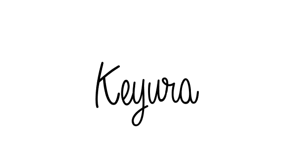 Make a beautiful signature design for name Keyura. With this signature (Angelique-Rose-font-FFP) style, you can create a handwritten signature for free. Keyura signature style 5 images and pictures png