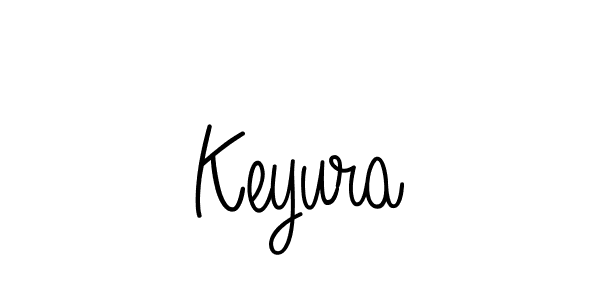 Make a beautiful signature design for name Keyura. With this signature (Angelique-Rose-font-FFP) style, you can create a handwritten signature for free. Keyura signature style 5 images and pictures png