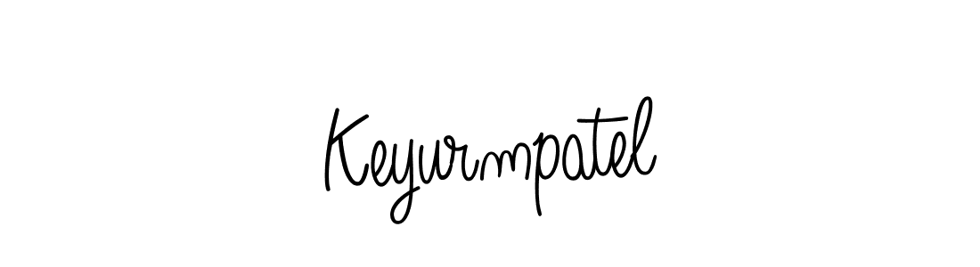 Keyurmpatel stylish signature style. Best Handwritten Sign (Angelique-Rose-font-FFP) for my name. Handwritten Signature Collection Ideas for my name Keyurmpatel. Keyurmpatel signature style 5 images and pictures png