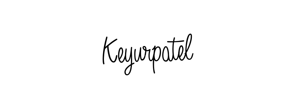 Make a beautiful signature design for name Keyurpatel. With this signature (Angelique-Rose-font-FFP) style, you can create a handwritten signature for free. Keyurpatel signature style 5 images and pictures png