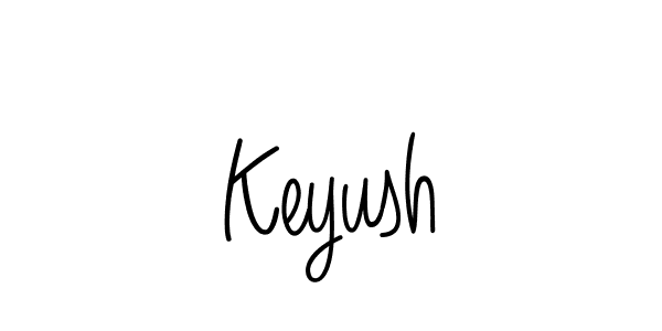 Make a beautiful signature design for name Keyush. With this signature (Angelique-Rose-font-FFP) style, you can create a handwritten signature for free. Keyush signature style 5 images and pictures png