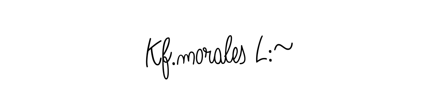 How to make Kf.morales L:~ signature? Angelique-Rose-font-FFP is a professional autograph style. Create handwritten signature for Kf.morales L:~ name. Kf.morales L:~ signature style 5 images and pictures png