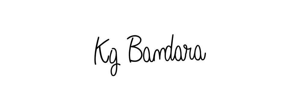 Use a signature maker to create a handwritten signature online. With this signature software, you can design (Angelique-Rose-font-FFP) your own signature for name Kg Bandara. Kg Bandara signature style 5 images and pictures png
