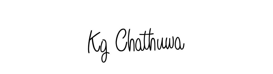 Also we have Kg Chathuwa name is the best signature style. Create professional handwritten signature collection using Angelique-Rose-font-FFP autograph style. Kg Chathuwa signature style 5 images and pictures png