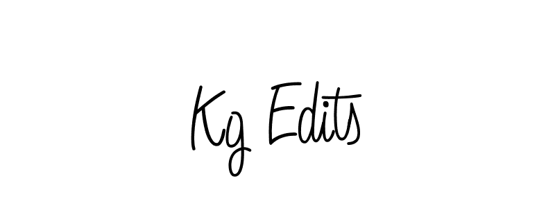 Kg Edits stylish signature style. Best Handwritten Sign (Angelique-Rose-font-FFP) for my name. Handwritten Signature Collection Ideas for my name Kg Edits. Kg Edits signature style 5 images and pictures png