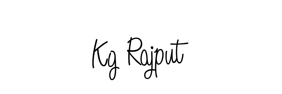 Also we have Kg Rajput name is the best signature style. Create professional handwritten signature collection using Angelique-Rose-font-FFP autograph style. Kg Rajput signature style 5 images and pictures png