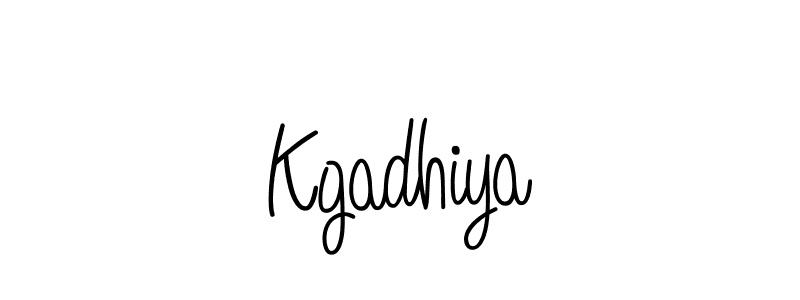 Use a signature maker to create a handwritten signature online. With this signature software, you can design (Angelique-Rose-font-FFP) your own signature for name Kgadhiya. Kgadhiya signature style 5 images and pictures png