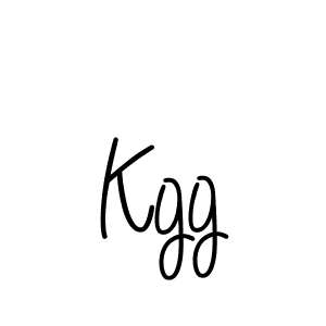 Make a beautiful signature design for name Kgg. With this signature (Angelique-Rose-font-FFP) style, you can create a handwritten signature for free. Kgg signature style 5 images and pictures png