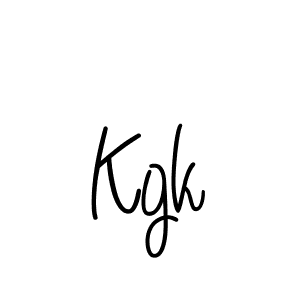 Also we have Kgk name is the best signature style. Create professional handwritten signature collection using Angelique-Rose-font-FFP autograph style. Kgk signature style 5 images and pictures png