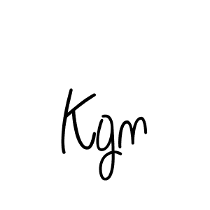 How to make Kgn name signature. Use Angelique-Rose-font-FFP style for creating short signs online. This is the latest handwritten sign. Kgn signature style 5 images and pictures png