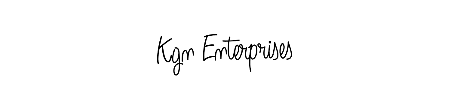You should practise on your own different ways (Angelique-Rose-font-FFP) to write your name (Kgn Enterprises) in signature. don't let someone else do it for you. Kgn Enterprises signature style 5 images and pictures png