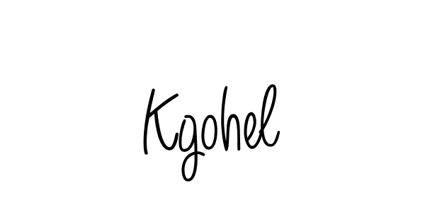 Design your own signature with our free online signature maker. With this signature software, you can create a handwritten (Angelique-Rose-font-FFP) signature for name Kgohel. Kgohel signature style 5 images and pictures png