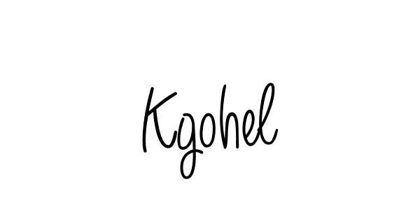 Kgohel stylish signature style. Best Handwritten Sign (Angelique-Rose-font-FFP) for my name. Handwritten Signature Collection Ideas for my name Kgohel. Kgohel signature style 5 images and pictures png