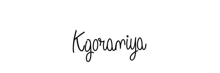 Once you've used our free online signature maker to create your best signature Angelique-Rose-font-FFP style, it's time to enjoy all of the benefits that Kgoraniya name signing documents. Kgoraniya signature style 5 images and pictures png