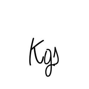 Create a beautiful signature design for name Kgs. With this signature (Angelique-Rose-font-FFP) fonts, you can make a handwritten signature for free. Kgs signature style 5 images and pictures png