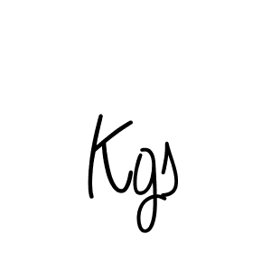 Design your own signature with our free online signature maker. With this signature software, you can create a handwritten (Angelique-Rose-font-FFP) signature for name Kgs. Kgs signature style 5 images and pictures png