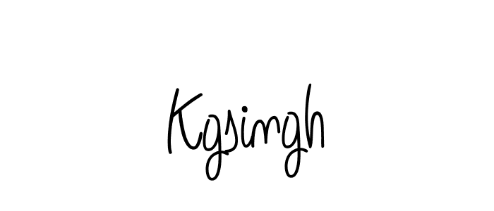 Make a beautiful signature design for name Kgsingh. With this signature (Angelique-Rose-font-FFP) style, you can create a handwritten signature for free. Kgsingh signature style 5 images and pictures png