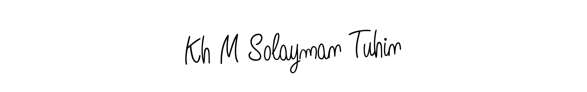 Make a beautiful signature design for name Kh M Solayman Tuhin. Use this online signature maker to create a handwritten signature for free. Kh M Solayman Tuhin signature style 5 images and pictures png