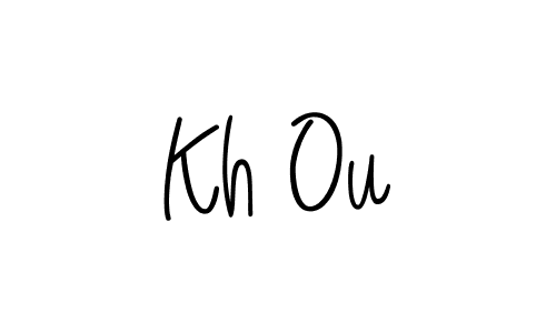 How to make Kh Ou signature? Angelique-Rose-font-FFP is a professional autograph style. Create handwritten signature for Kh Ou name. Kh Ou signature style 5 images and pictures png