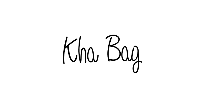 Design your own signature with our free online signature maker. With this signature software, you can create a handwritten (Angelique-Rose-font-FFP) signature for name Kha Bag. Kha Bag signature style 5 images and pictures png