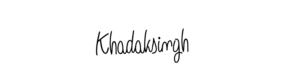 How to make Khadaksingh signature? Angelique-Rose-font-FFP is a professional autograph style. Create handwritten signature for Khadaksingh name. Khadaksingh signature style 5 images and pictures png