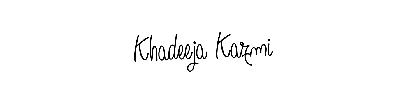 Make a beautiful signature design for name Khadeeja Kazmi. Use this online signature maker to create a handwritten signature for free. Khadeeja Kazmi signature style 5 images and pictures png