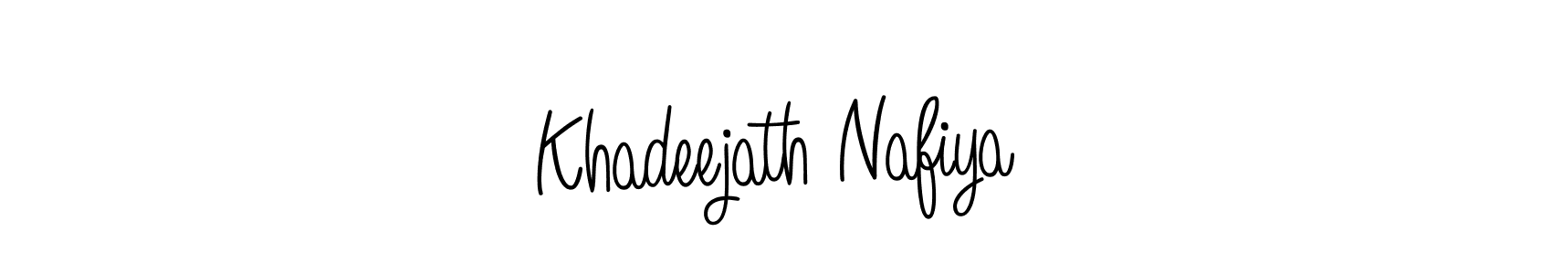 How to Draw Khadeejath Nafiya signature style? Angelique-Rose-font-FFP is a latest design signature styles for name Khadeejath Nafiya. Khadeejath Nafiya signature style 5 images and pictures png