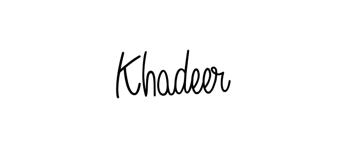 It looks lik you need a new signature style for name Khadeer. Design unique handwritten (Angelique-Rose-font-FFP) signature with our free signature maker in just a few clicks. Khadeer signature style 5 images and pictures png