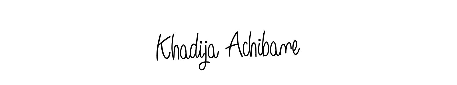Once you've used our free online signature maker to create your best signature Angelique-Rose-font-FFP style, it's time to enjoy all of the benefits that Khadija Achibane name signing documents. Khadija Achibane signature style 5 images and pictures png