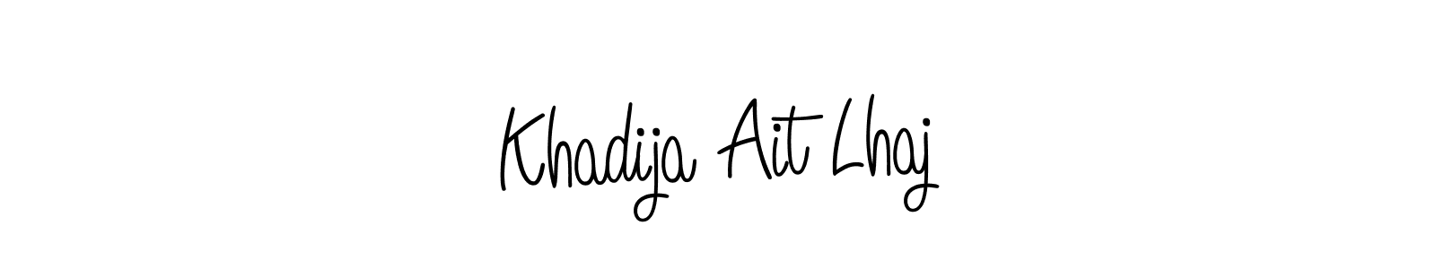Create a beautiful signature design for name Khadija Ait Lhaj. With this signature (Angelique-Rose-font-FFP) fonts, you can make a handwritten signature for free. Khadija Ait Lhaj signature style 5 images and pictures png