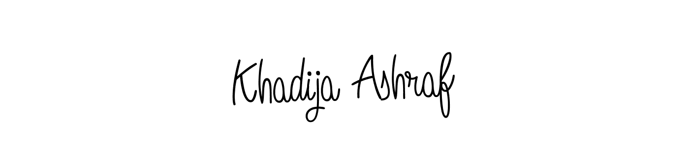 Khadija Ashraf stylish signature style. Best Handwritten Sign (Angelique-Rose-font-FFP) for my name. Handwritten Signature Collection Ideas for my name Khadija Ashraf. Khadija Ashraf signature style 5 images and pictures png