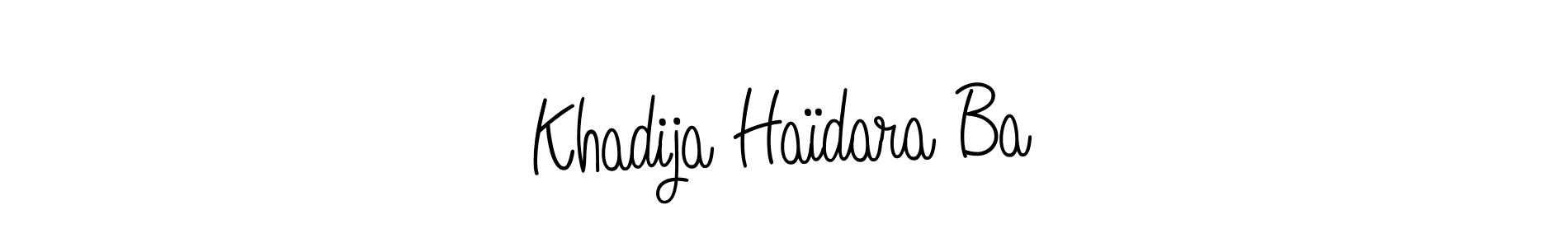 How to make Khadija Haïdara Ba signature? Angelique-Rose-font-FFP is a professional autograph style. Create handwritten signature for Khadija Haïdara Ba name. Khadija Haïdara Ba signature style 5 images and pictures png