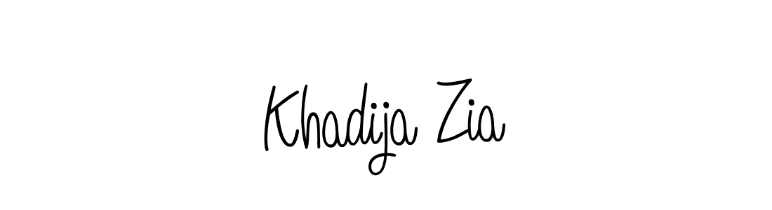 Create a beautiful signature design for name Khadija Zia. With this signature (Angelique-Rose-font-FFP) fonts, you can make a handwritten signature for free. Khadija Zia signature style 5 images and pictures png