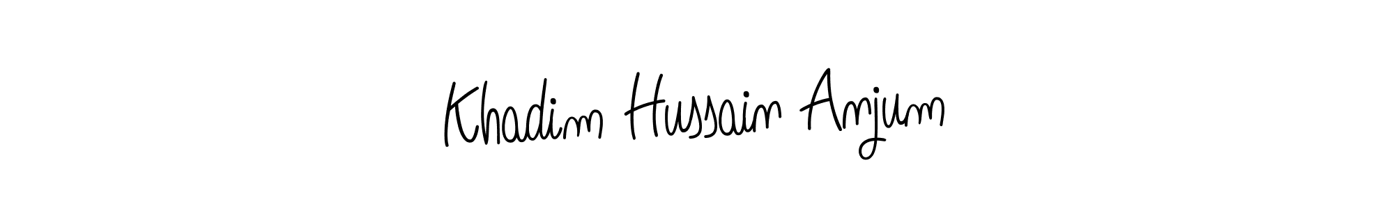 Once you've used our free online signature maker to create your best signature Angelique-Rose-font-FFP style, it's time to enjoy all of the benefits that Khadim Hussain Anjum name signing documents. Khadim Hussain Anjum signature style 5 images and pictures png