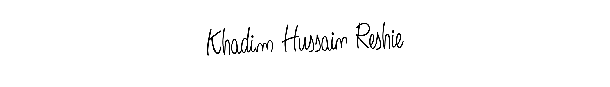 It looks lik you need a new signature style for name Khadim Hussain Reshie. Design unique handwritten (Angelique-Rose-font-FFP) signature with our free signature maker in just a few clicks. Khadim Hussain Reshie signature style 5 images and pictures png