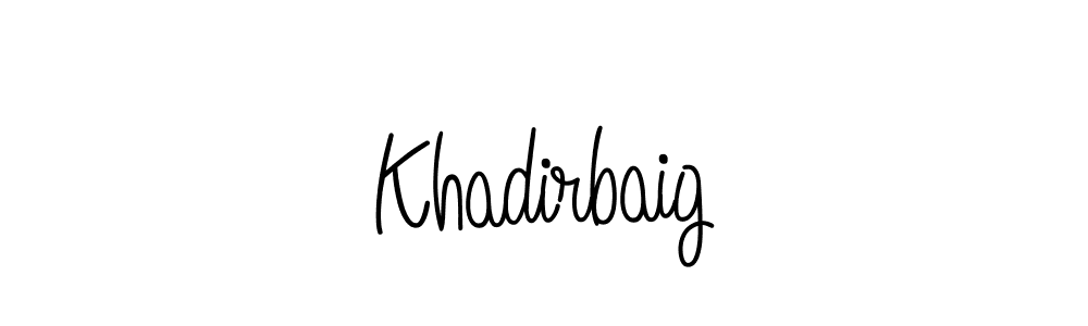 Once you've used our free online signature maker to create your best signature Angelique-Rose-font-FFP style, it's time to enjoy all of the benefits that Khadirbaig name signing documents. Khadirbaig signature style 5 images and pictures png
