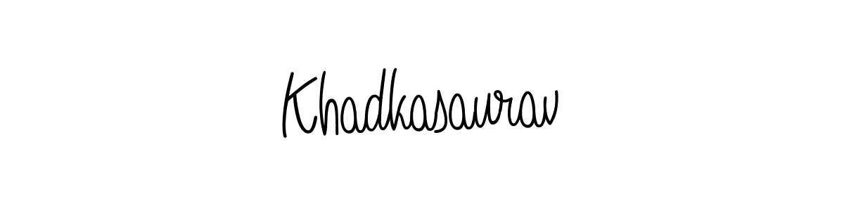How to Draw Khadkasaurav signature style? Angelique-Rose-font-FFP is a latest design signature styles for name Khadkasaurav. Khadkasaurav signature style 5 images and pictures png
