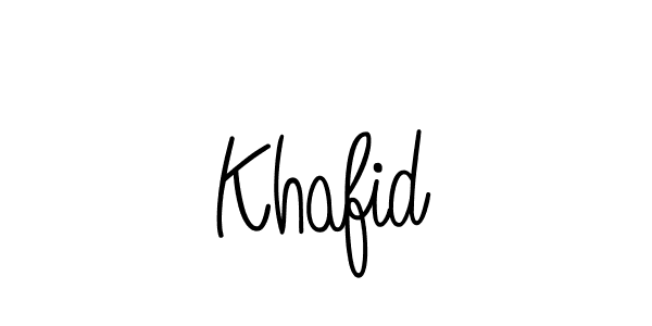 The best way (Angelique-Rose-font-FFP) to make a short signature is to pick only two or three words in your name. The name Khafid include a total of six letters. For converting this name. Khafid signature style 5 images and pictures png