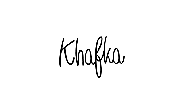 The best way (Angelique-Rose-font-FFP) to make a short signature is to pick only two or three words in your name. The name Khafka include a total of six letters. For converting this name. Khafka signature style 5 images and pictures png