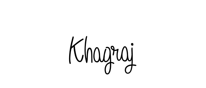 How to make Khagraj name signature. Use Angelique-Rose-font-FFP style for creating short signs online. This is the latest handwritten sign. Khagraj signature style 5 images and pictures png