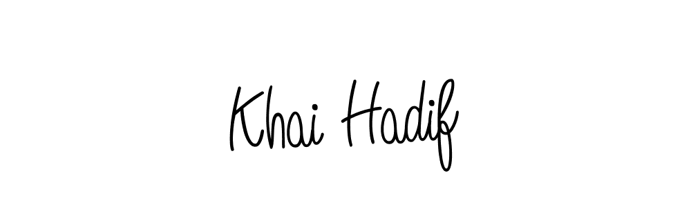 Make a short Khai Hadif signature style. Manage your documents anywhere anytime using Angelique-Rose-font-FFP. Create and add eSignatures, submit forms, share and send files easily. Khai Hadif signature style 5 images and pictures png