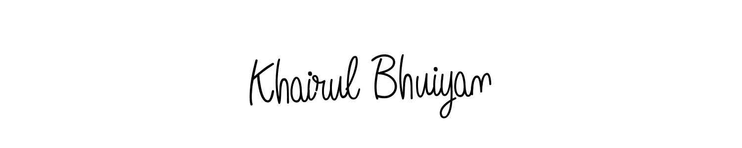 You can use this online signature creator to create a handwritten signature for the name Khairul Bhuiyan. This is the best online autograph maker. Khairul Bhuiyan signature style 5 images and pictures png