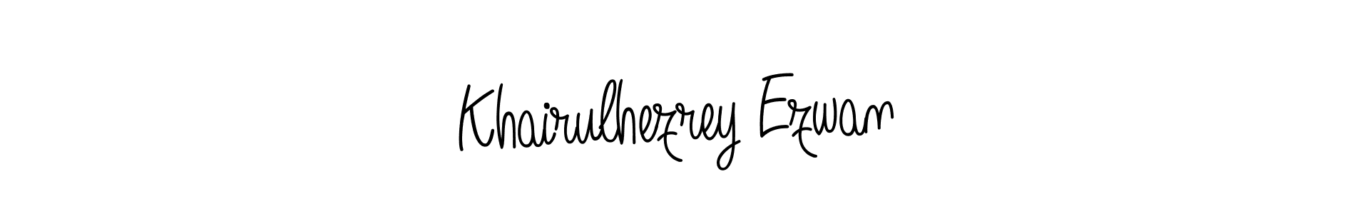 How to Draw Khairulhezrey Ezwan signature style? Angelique-Rose-font-FFP is a latest design signature styles for name Khairulhezrey Ezwan. Khairulhezrey Ezwan signature style 5 images and pictures png